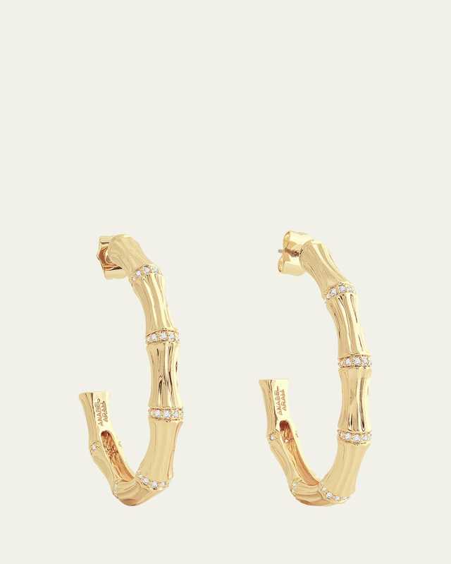 Bamboo Single Hoop Earrings